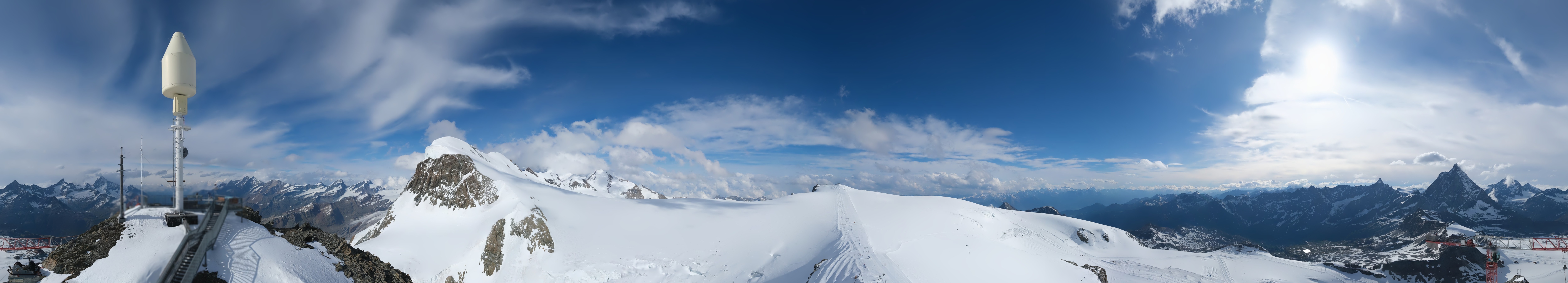 Archiv Foto Webcam Kleinmatterhorn Zermatt