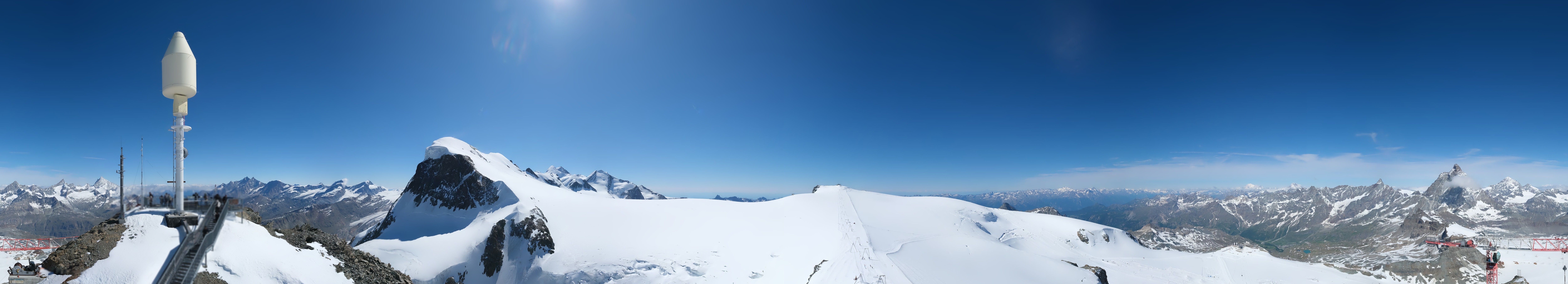 Archiv Foto Webcam Kleinmatterhorn Zermatt