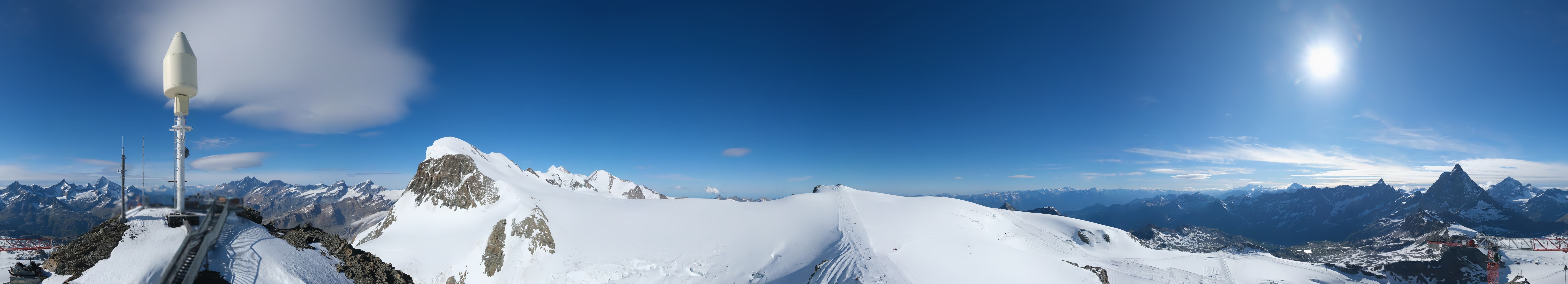 Archiv Foto Webcam Kleinmatterhorn Zermatt