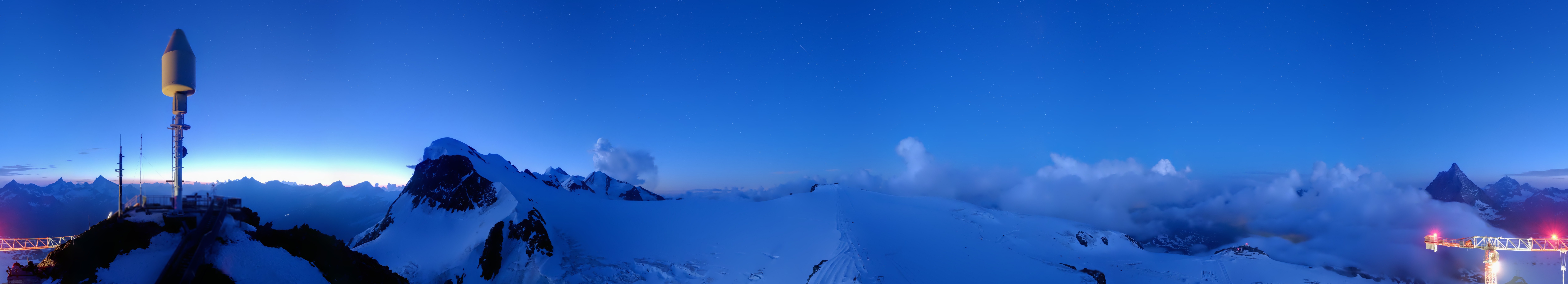 Archiv Foto Webcam Kleinmatterhorn Zermatt