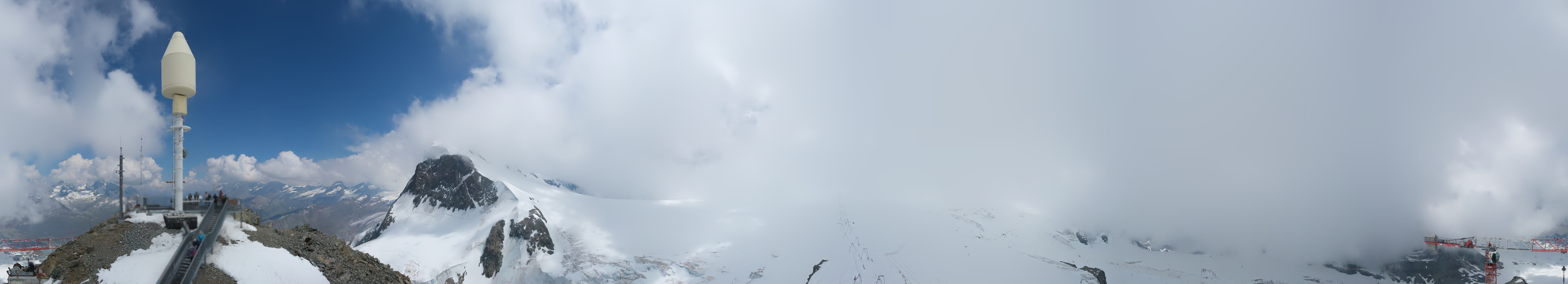 Archiv Foto Webcam Kleinmatterhorn Zermatt