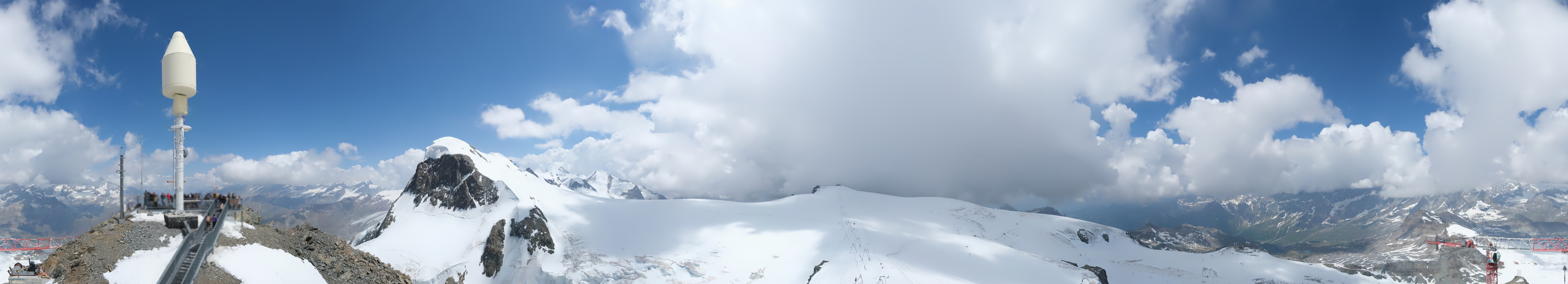 Archiv Foto Webcam Kleinmatterhorn Zermatt
