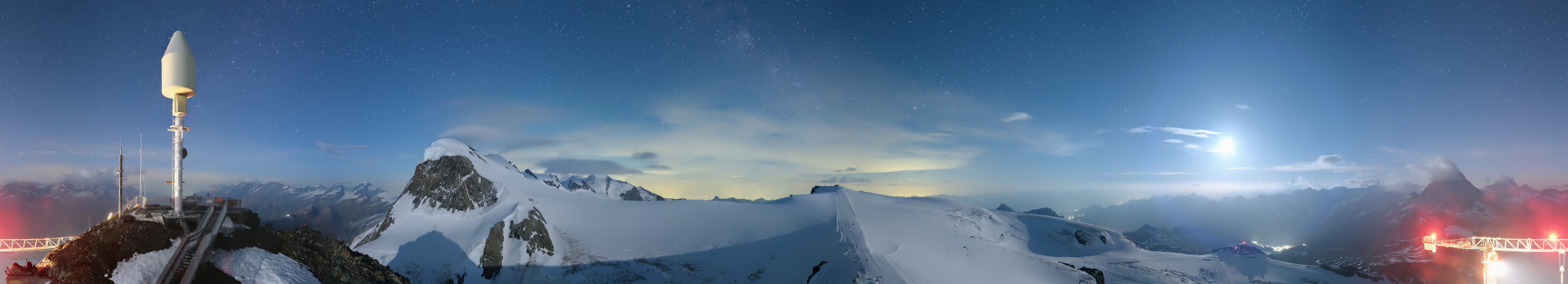 Archiv Foto Webcam Kleinmatterhorn Zermatt