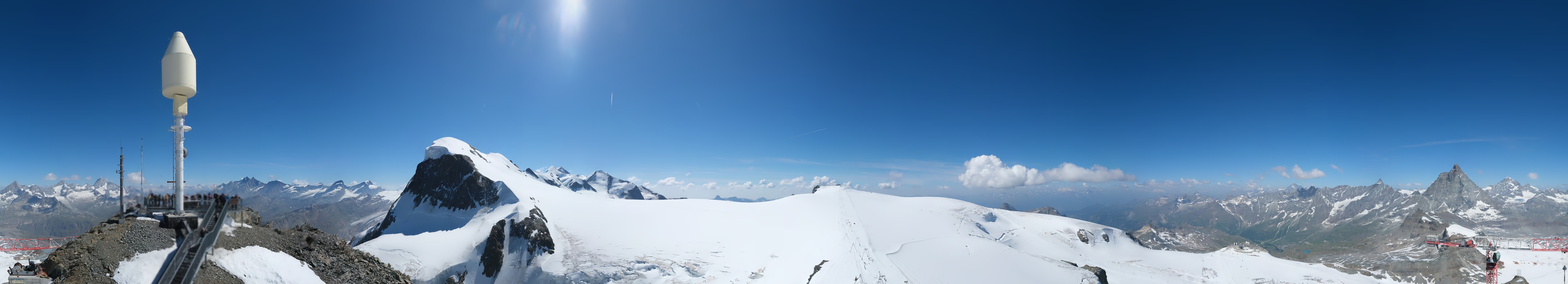 Archiv Foto Webcam Kleinmatterhorn Zermatt