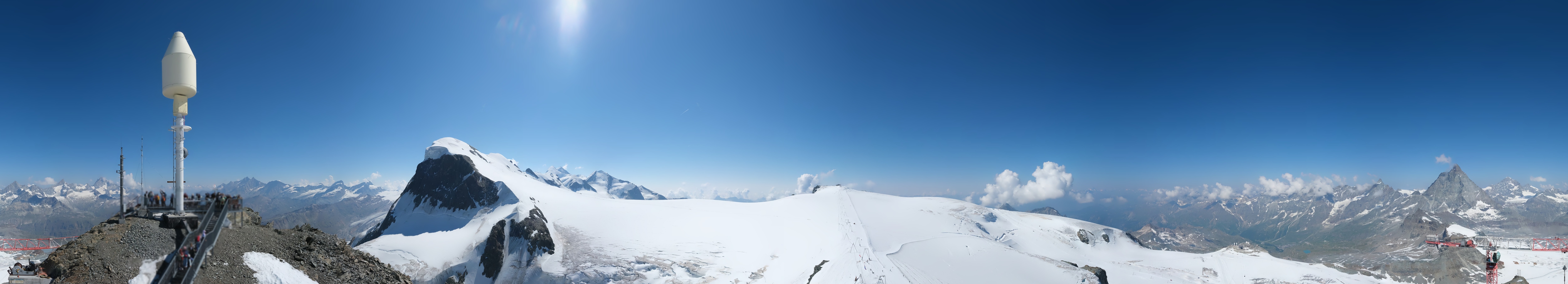 Archiv Foto Webcam Kleinmatterhorn Zermatt