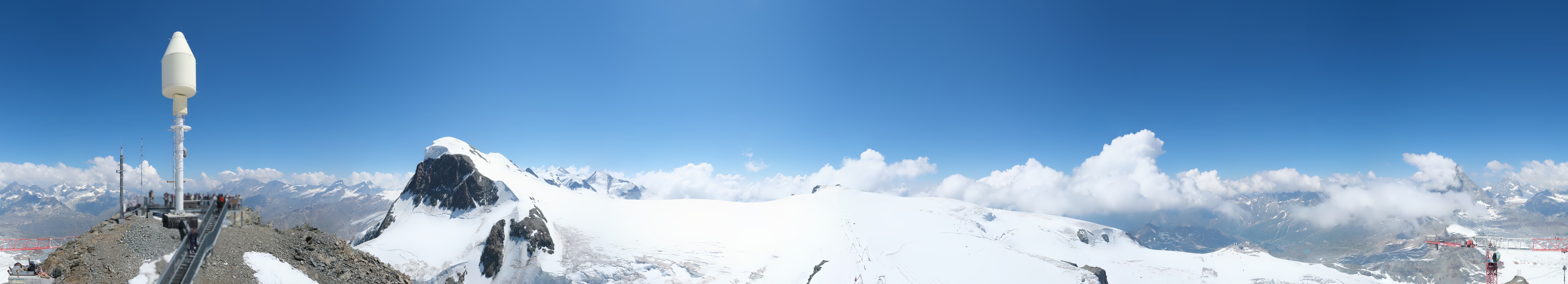 Archiv Foto Webcam Kleinmatterhorn Zermatt