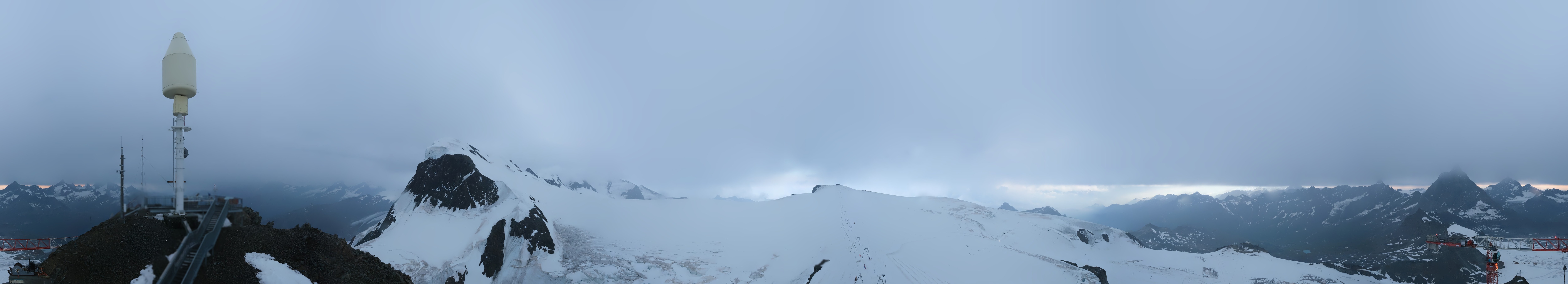Archiv Foto Webcam Kleinmatterhorn Zermatt