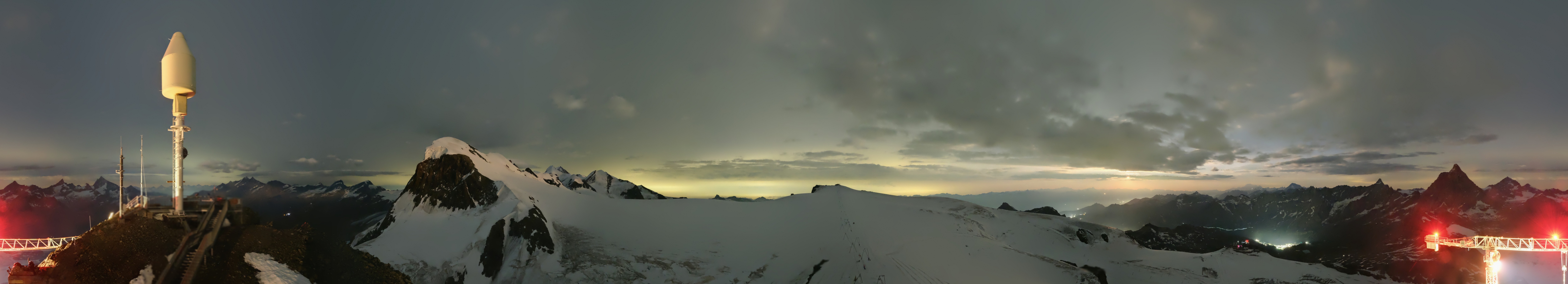Archived image Webcam Kleinmatterhorn Zermatt