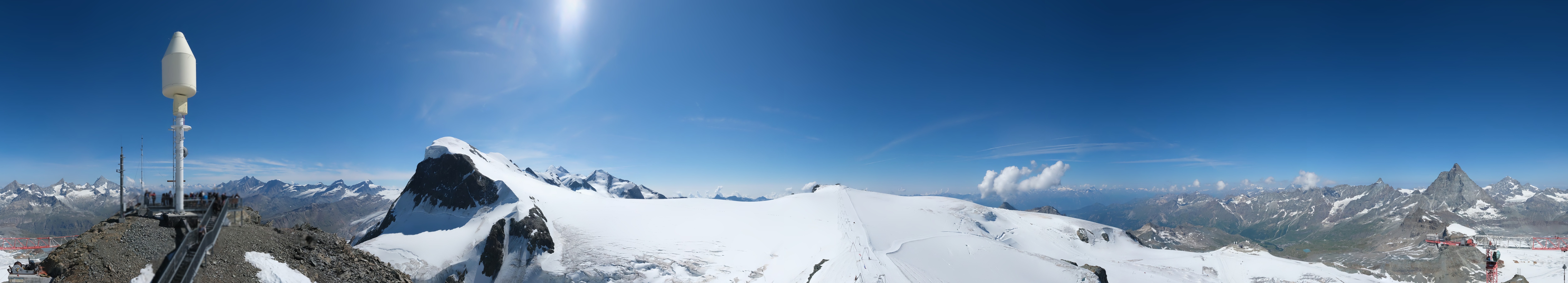 Archived image Webcam Kleinmatterhorn Zermatt