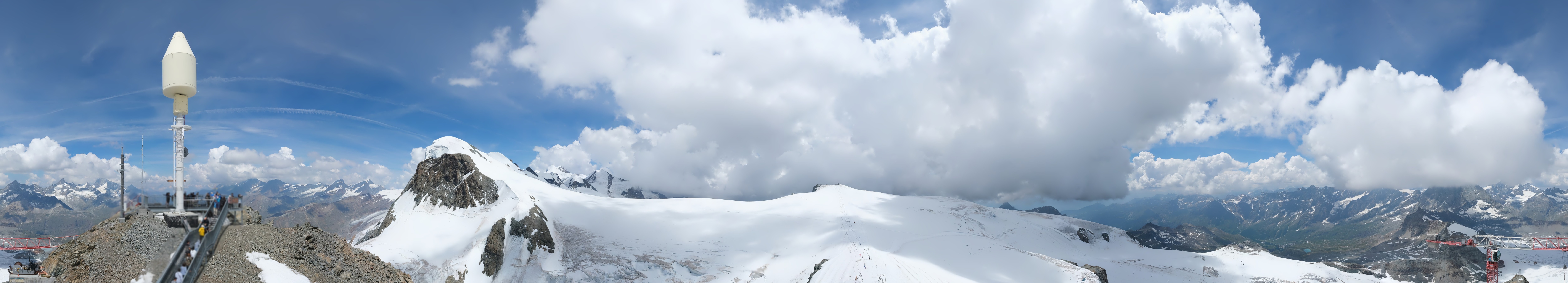 Archived image Webcam Kleinmatterhorn Zermatt