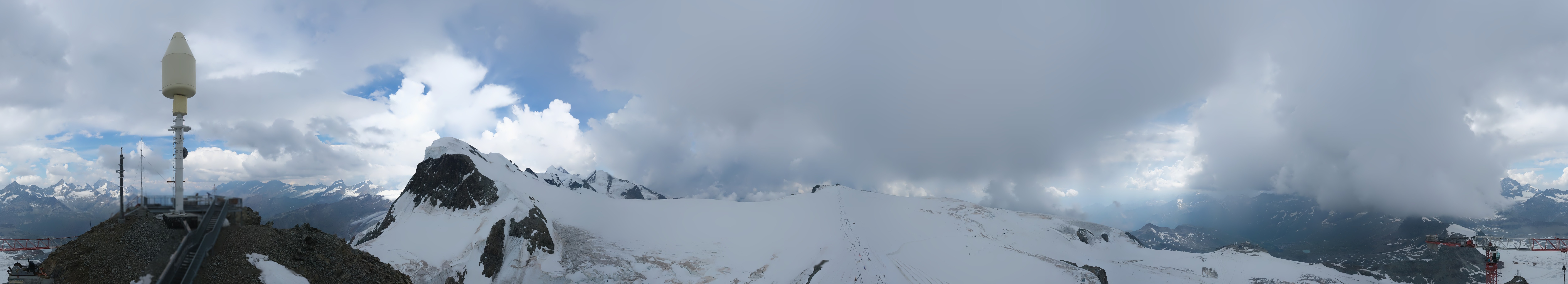 Archived image Webcam Kleinmatterhorn Zermatt