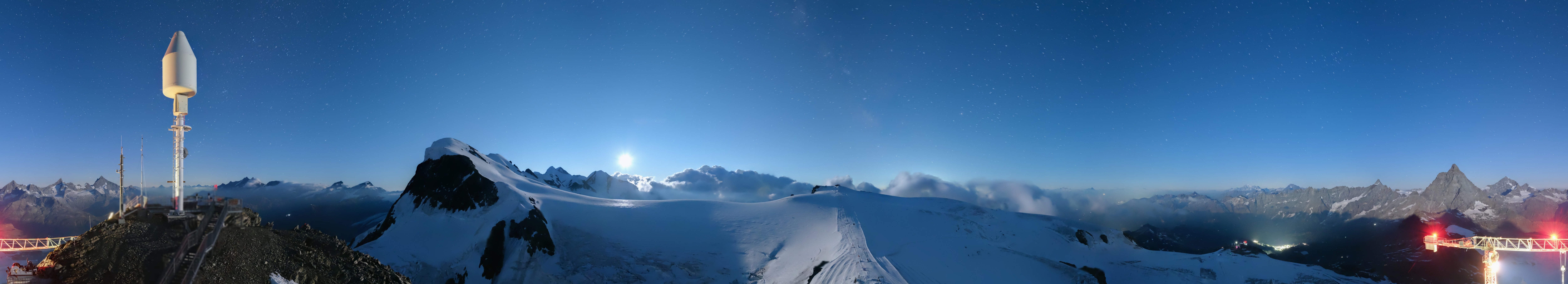 Archived image Webcam Kleinmatterhorn Zermatt
