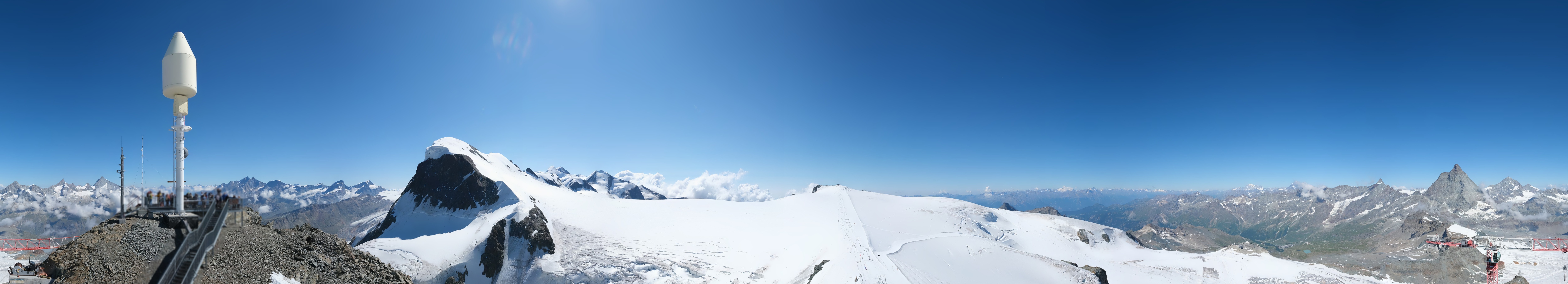 Archived image Webcam Kleinmatterhorn Zermatt