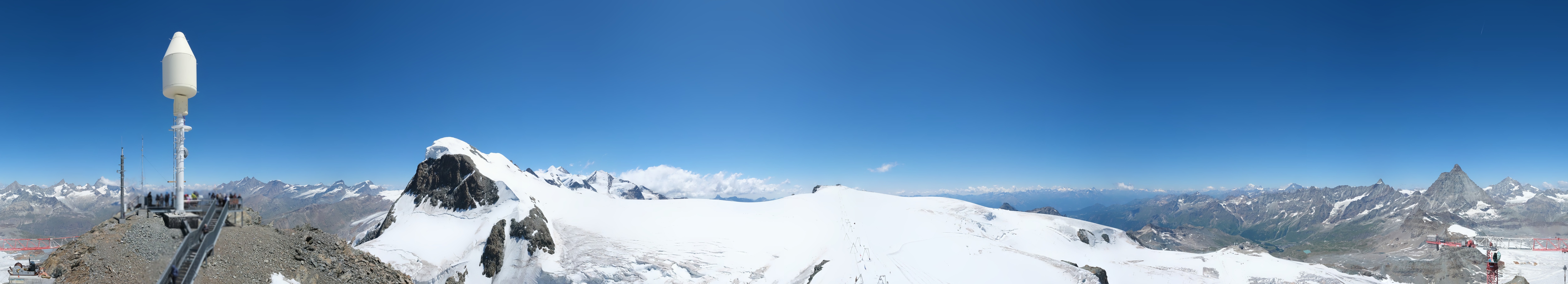 Archived image Webcam Kleinmatterhorn Zermatt