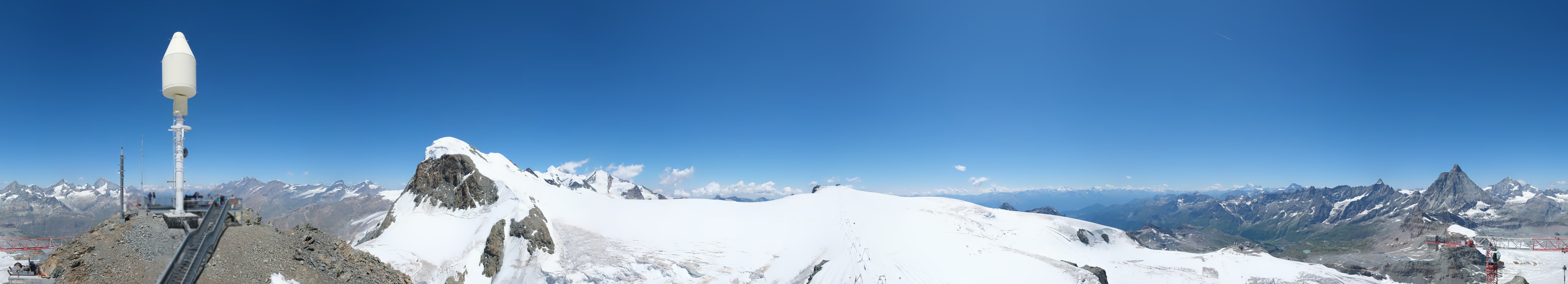 Archived image Webcam Kleinmatterhorn Zermatt