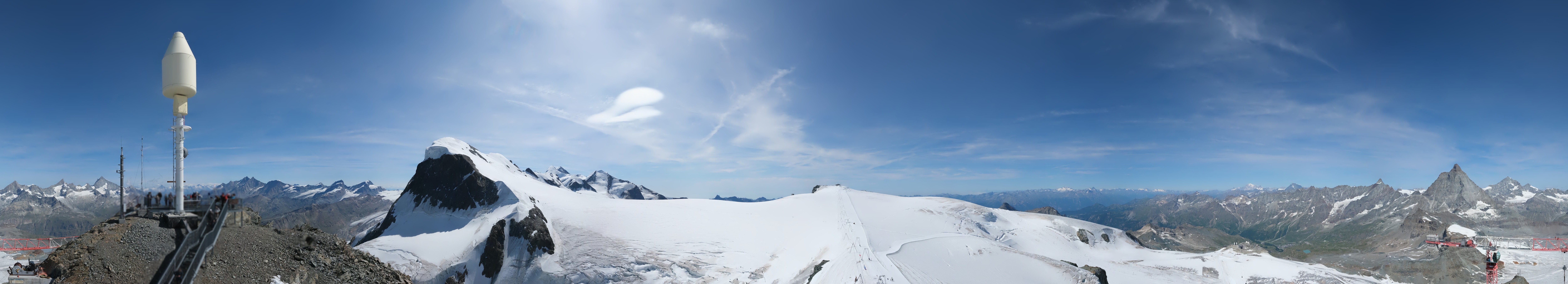 Archiv Foto Webcam Kleinmatterhorn Zermatt