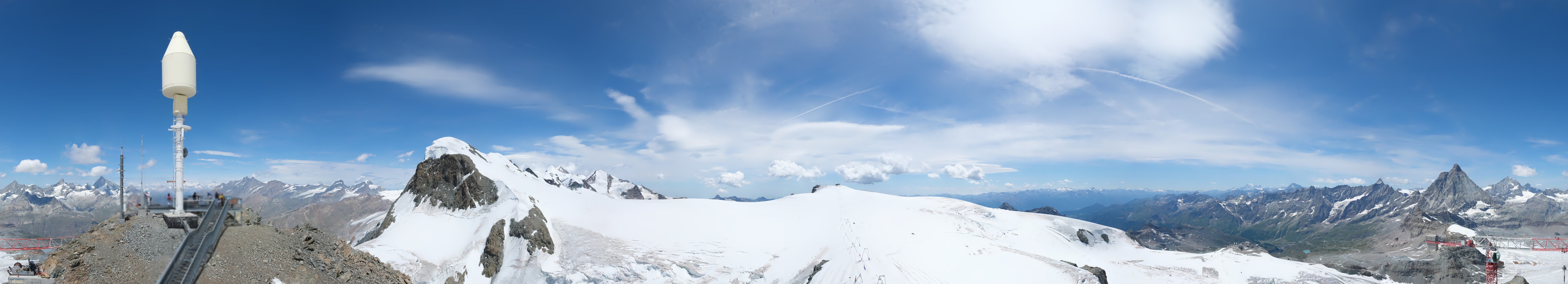 Archiv Foto Webcam Kleinmatterhorn Zermatt