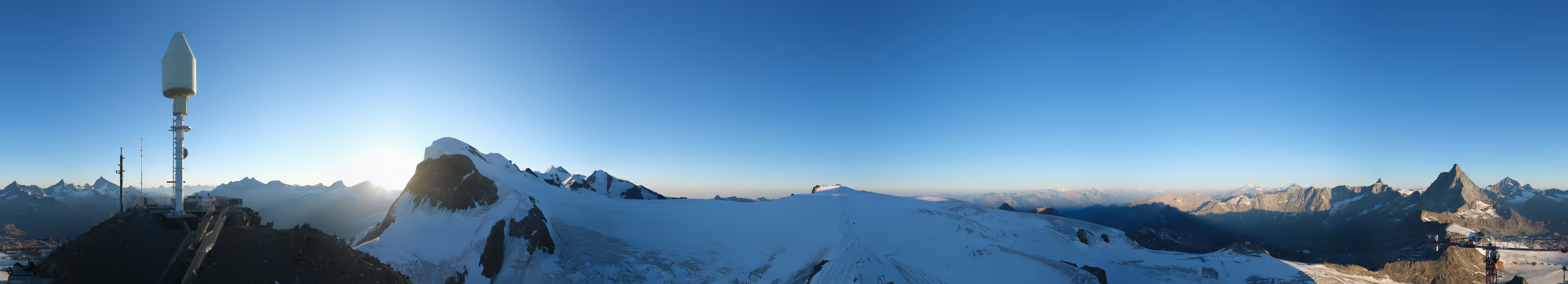 Archiv Foto Webcam Kleinmatterhorn Zermatt