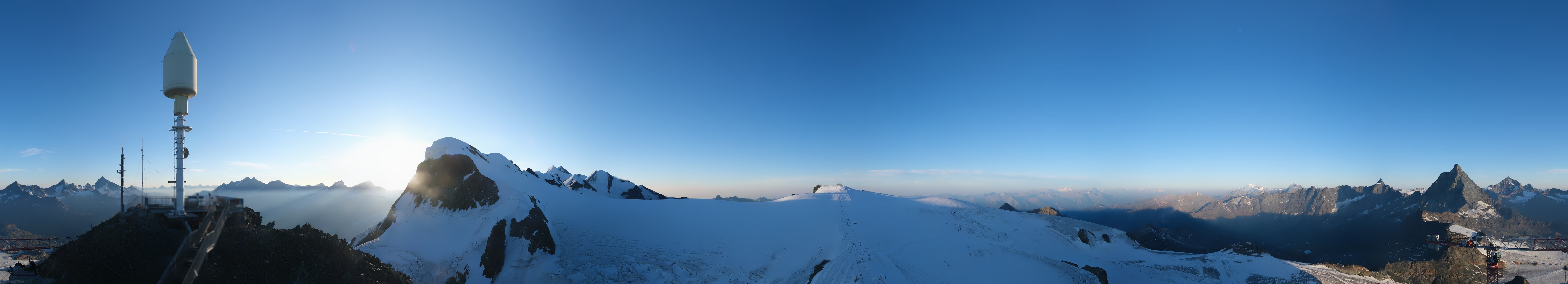 Archiv Foto Webcam Kleinmatterhorn Zermatt