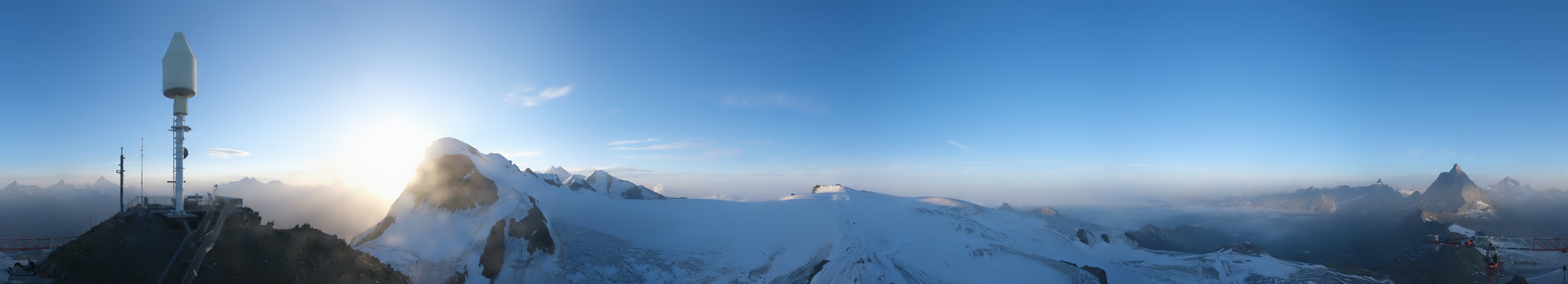 Archiv Foto Webcam Kleinmatterhorn Zermatt