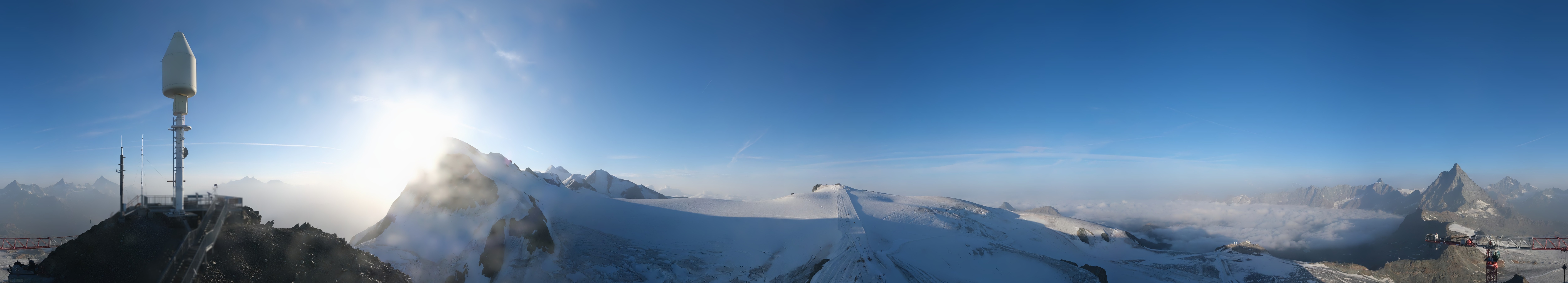 Archiv Foto Webcam Kleinmatterhorn Zermatt