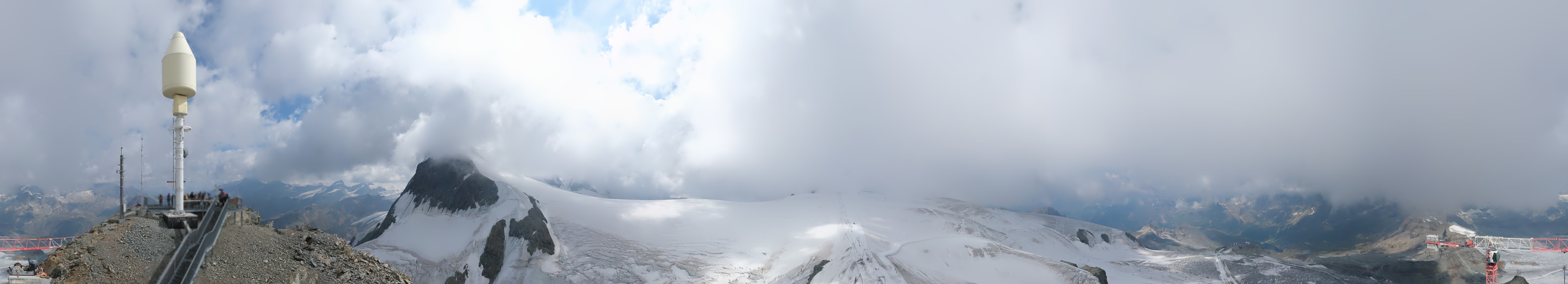 Archived image Webcam Kleinmatterhorn Zermatt