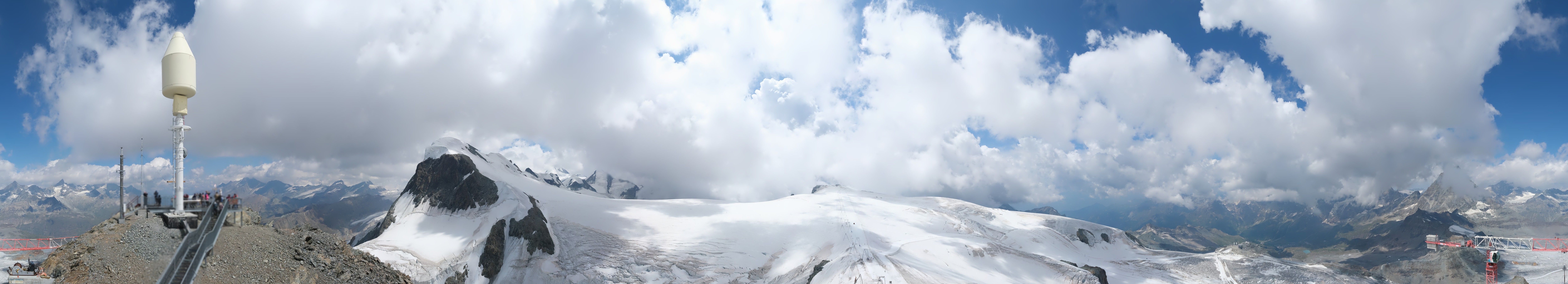 Archived image Webcam Kleinmatterhorn Zermatt