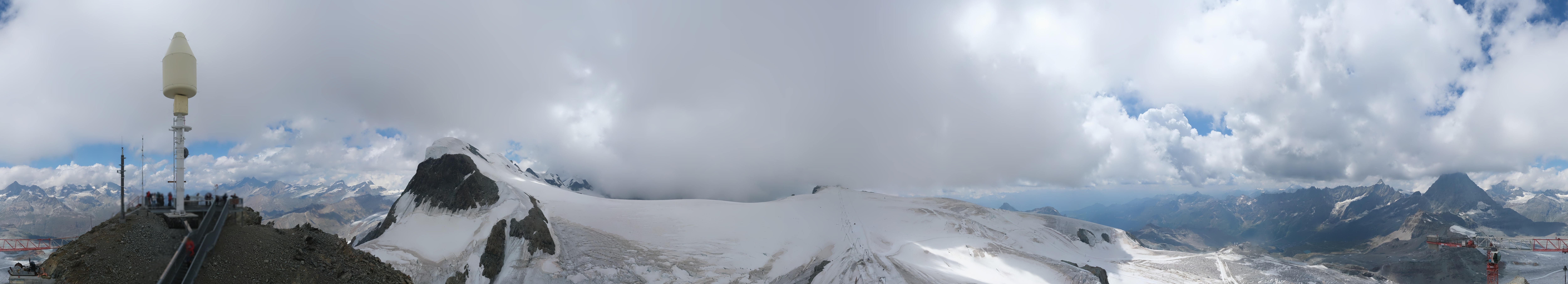 Archived image Webcam Kleinmatterhorn Zermatt