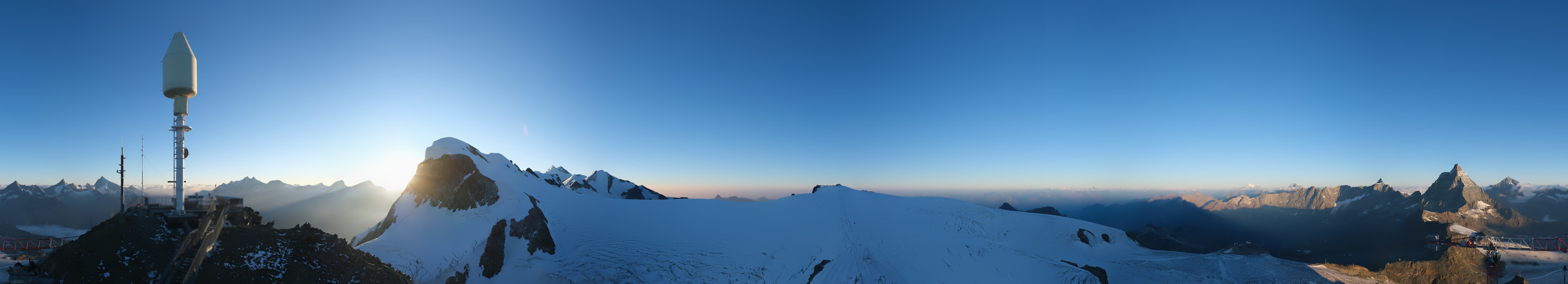 Archiv Foto Webcam Kleinmatterhorn Zermatt