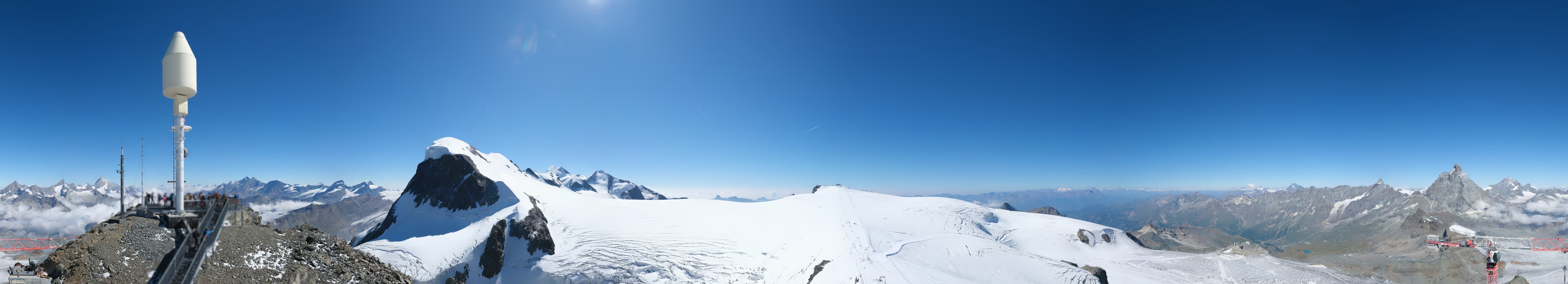 Archiv Foto Webcam Kleinmatterhorn Zermatt
