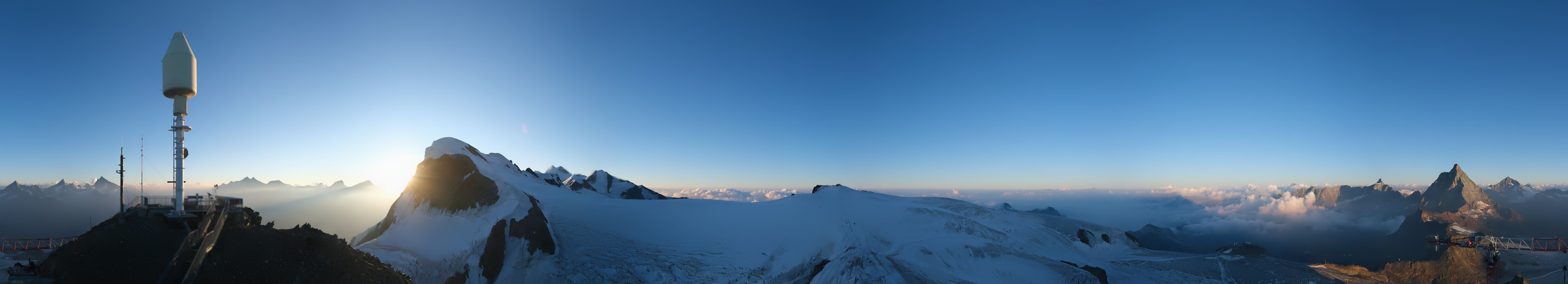 Archived image Webcam Kleinmatterhorn Zermatt
