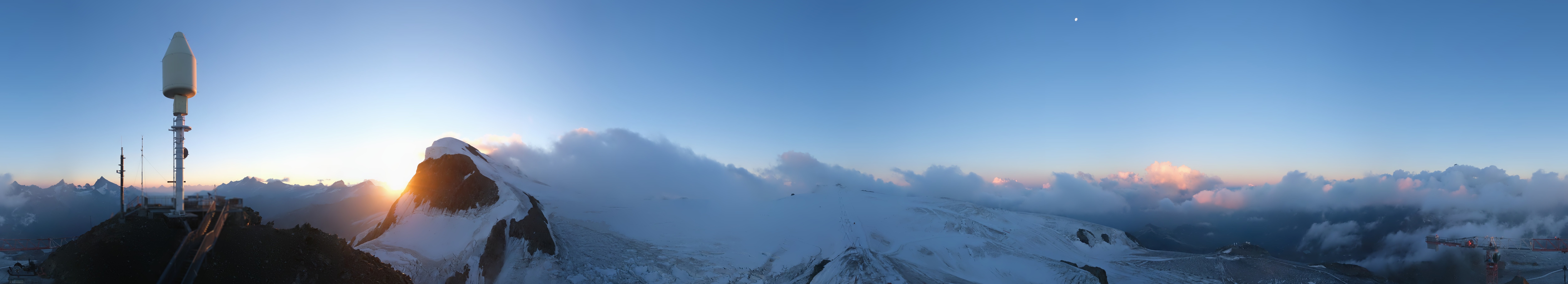 Archiv Foto Webcam Kleinmatterhorn Zermatt