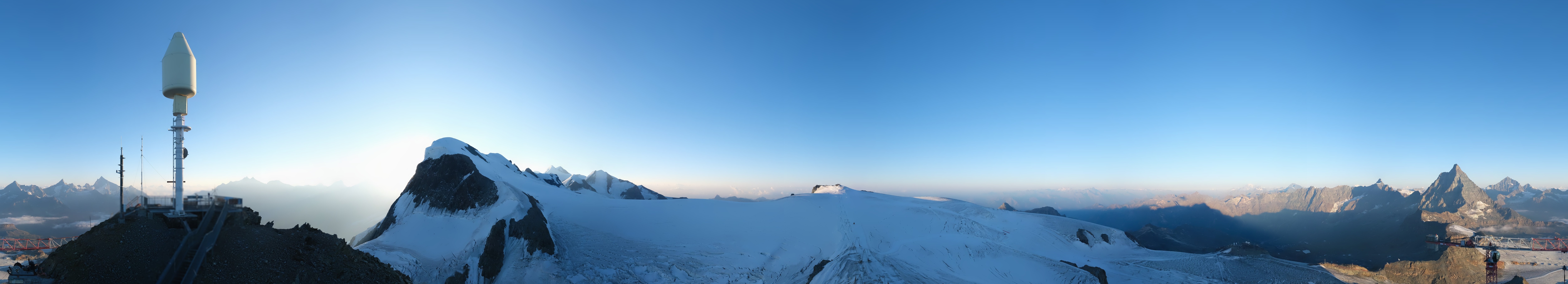 Archiv Foto Webcam Kleinmatterhorn Zermatt
