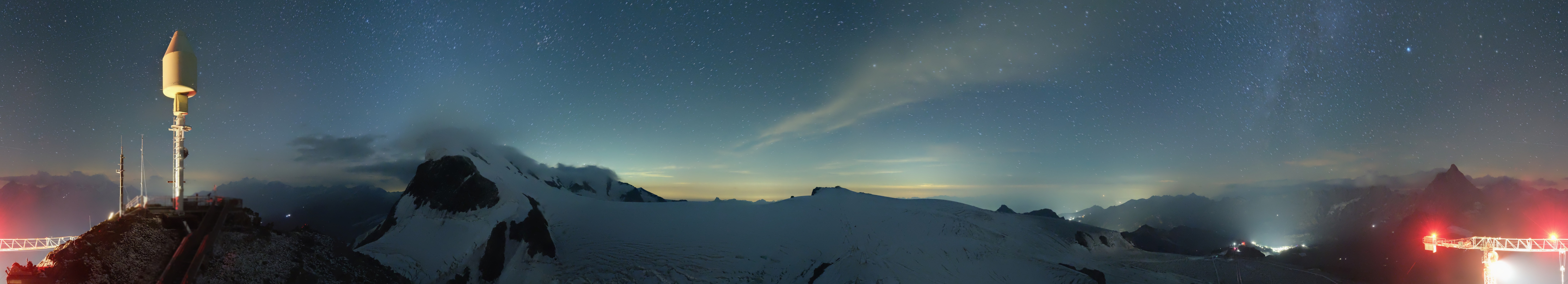 Archiv Foto Webcam Kleinmatterhorn Zermatt