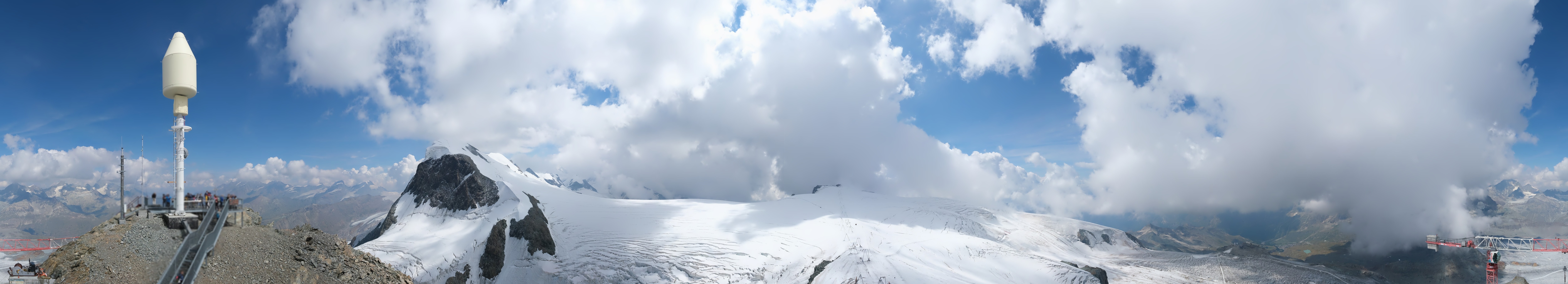 Archiv Foto Webcam Kleinmatterhorn Zermatt