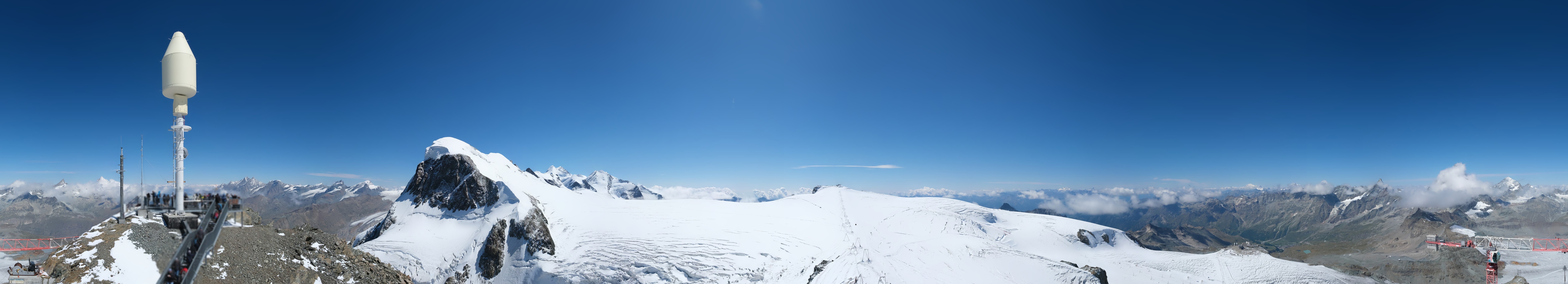 Archiv Foto Webcam Kleinmatterhorn Zermatt