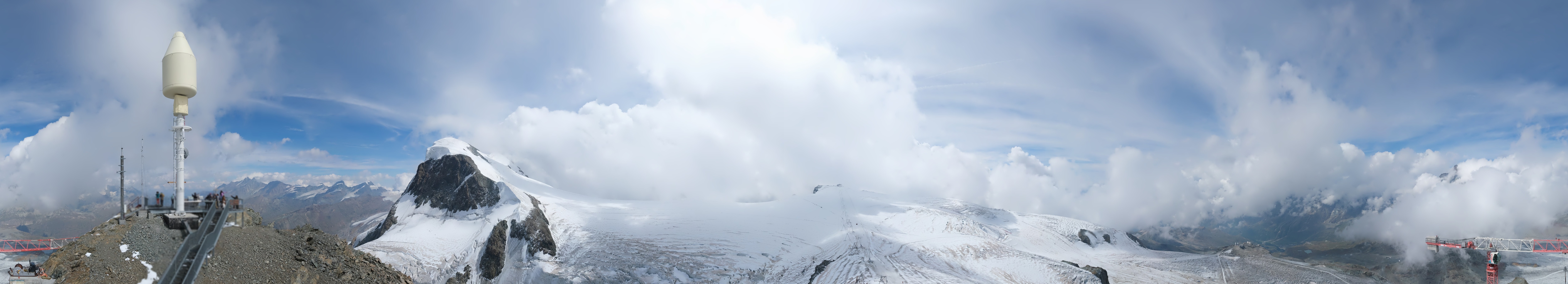Archiv Foto Webcam Kleinmatterhorn Zermatt