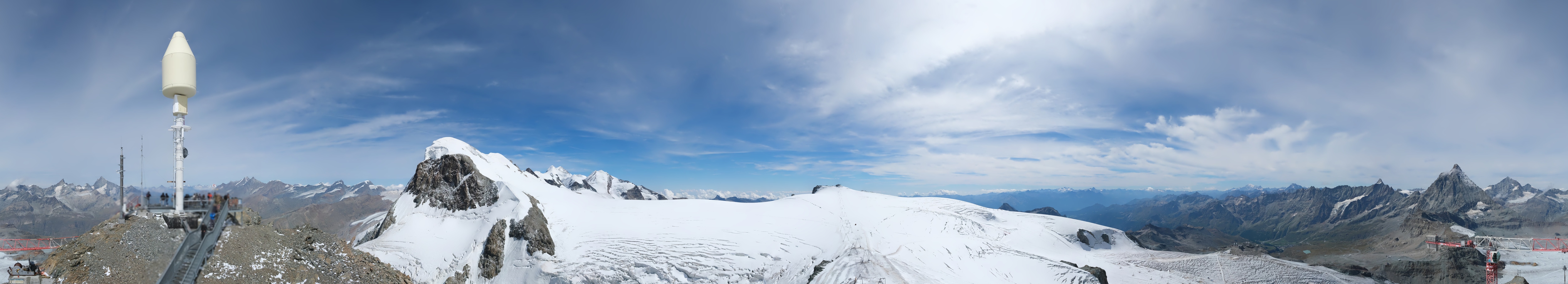 Archiv Foto Webcam Kleinmatterhorn Zermatt