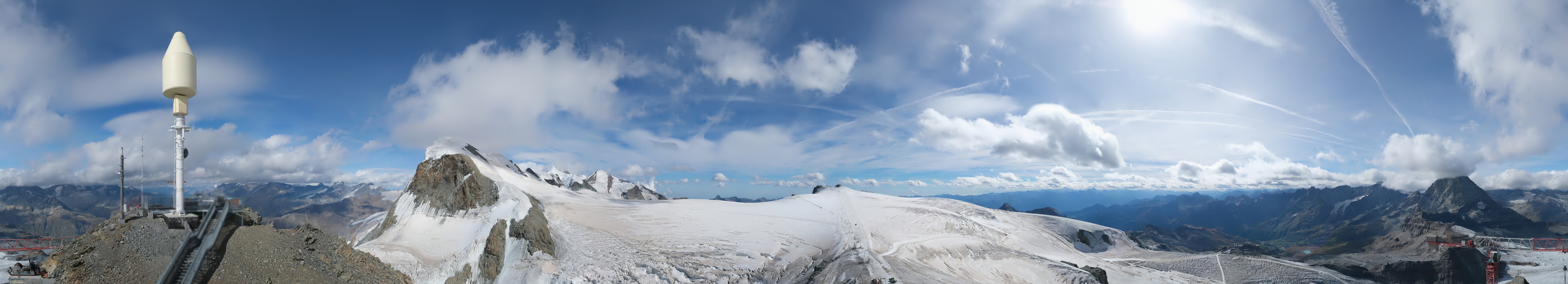 Archiv Foto Webcam Kleinmatterhorn Zermatt