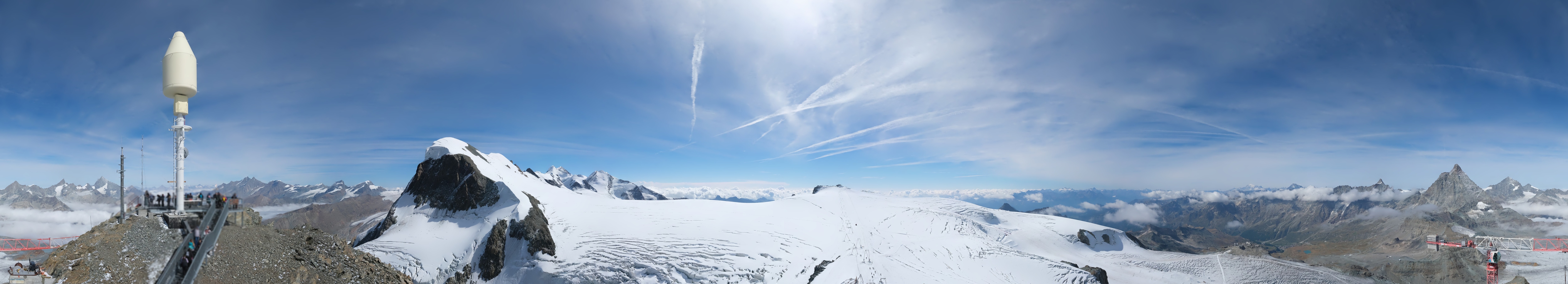 Archiv Foto Webcam Kleinmatterhorn Zermatt