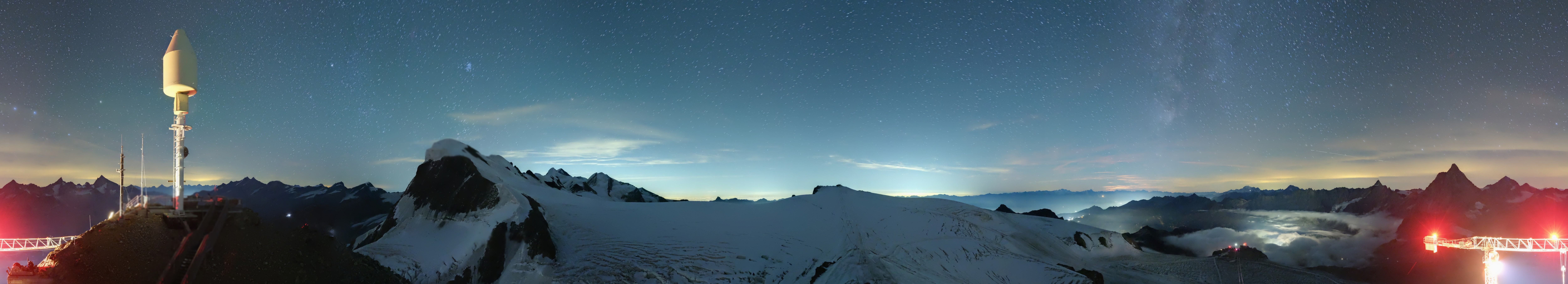 Archiv Foto Webcam Kleinmatterhorn Zermatt
