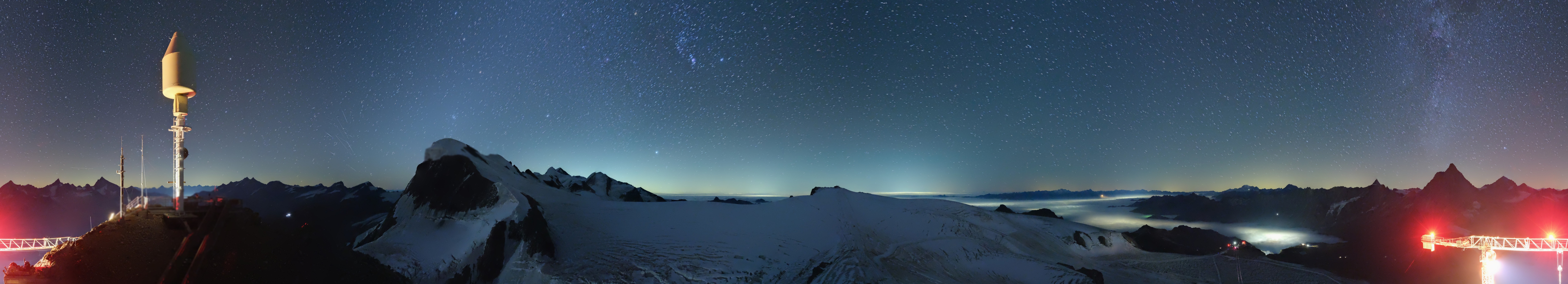 Archiv Foto Webcam Kleinmatterhorn Zermatt