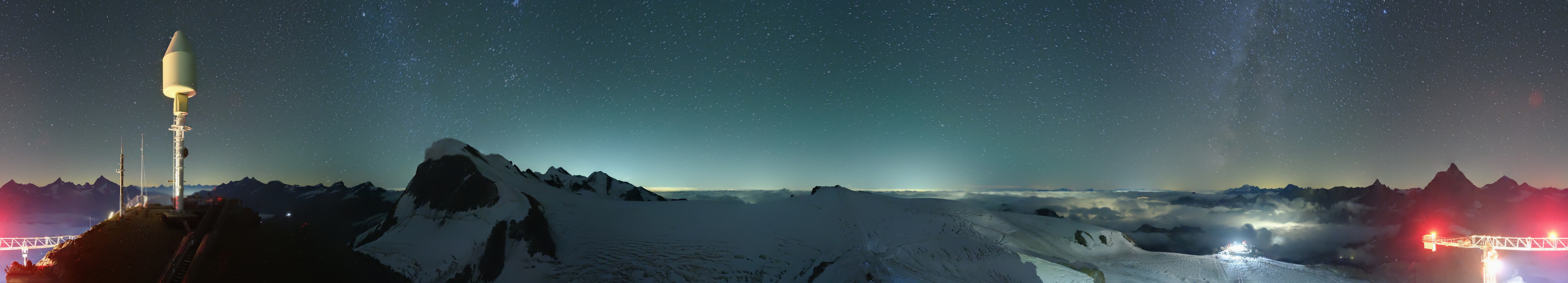 Archived image Webcam Kleinmatterhorn Zermatt
