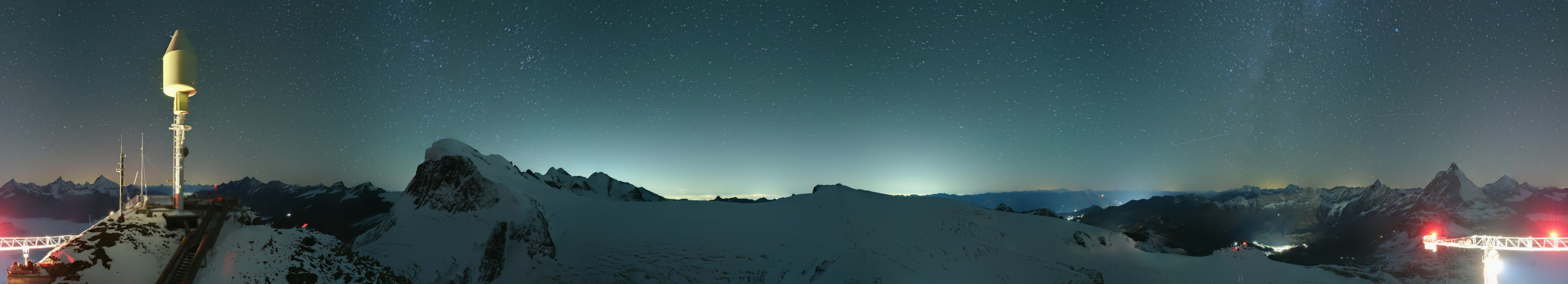 Archived image Webcam Kleinmatterhorn Zermatt