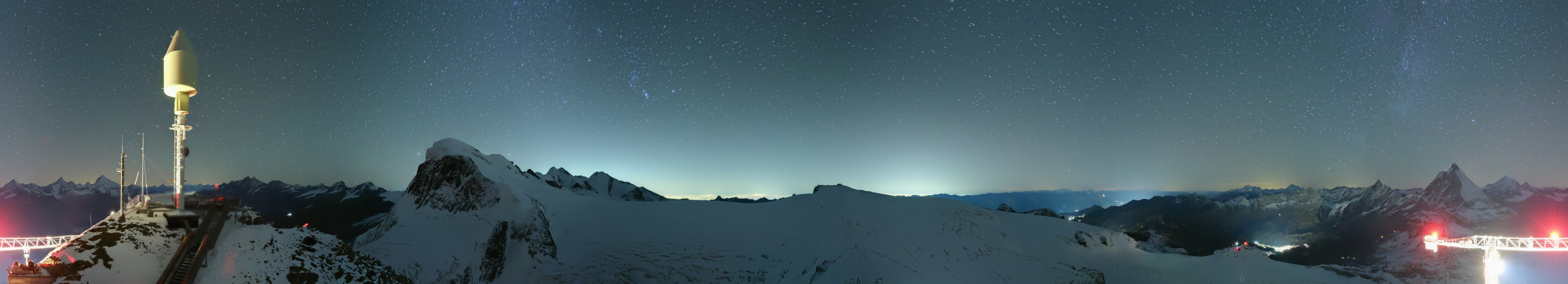 Archived image Webcam Kleinmatterhorn Zermatt