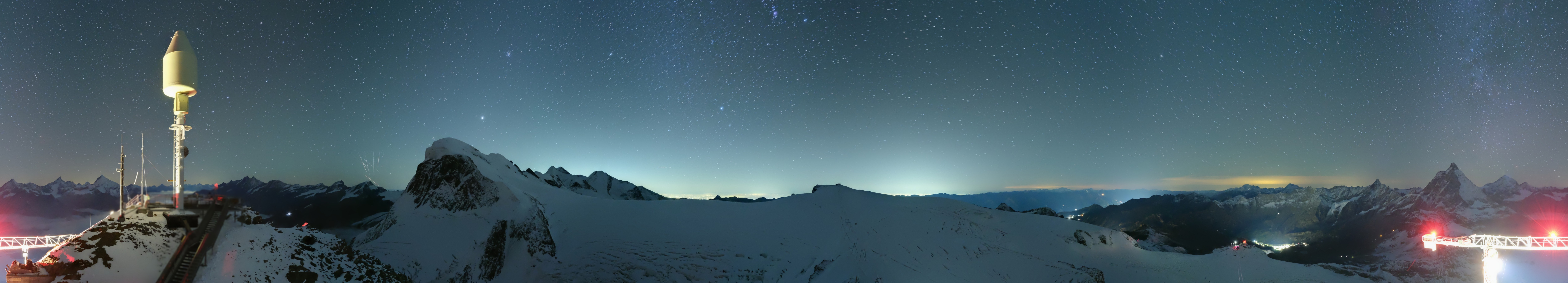 Archived image Webcam Kleinmatterhorn Zermatt