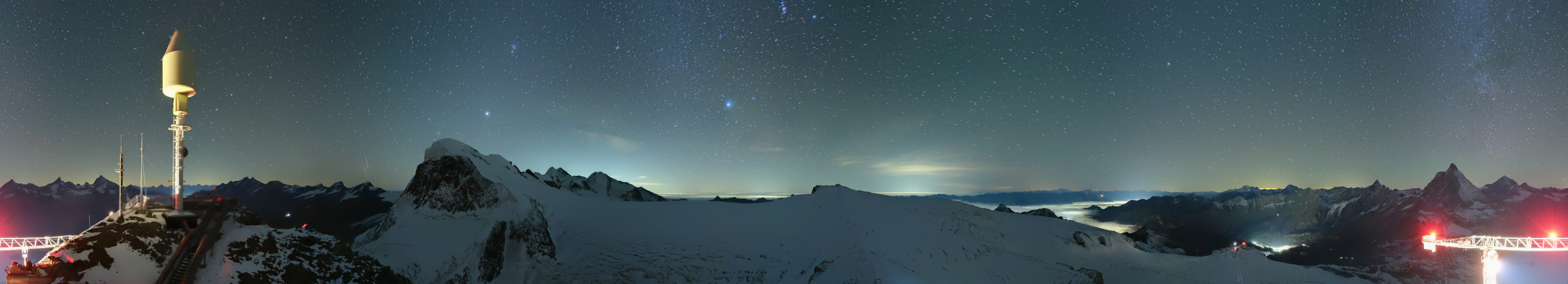 Archiv Foto Webcam Kleinmatterhorn Zermatt