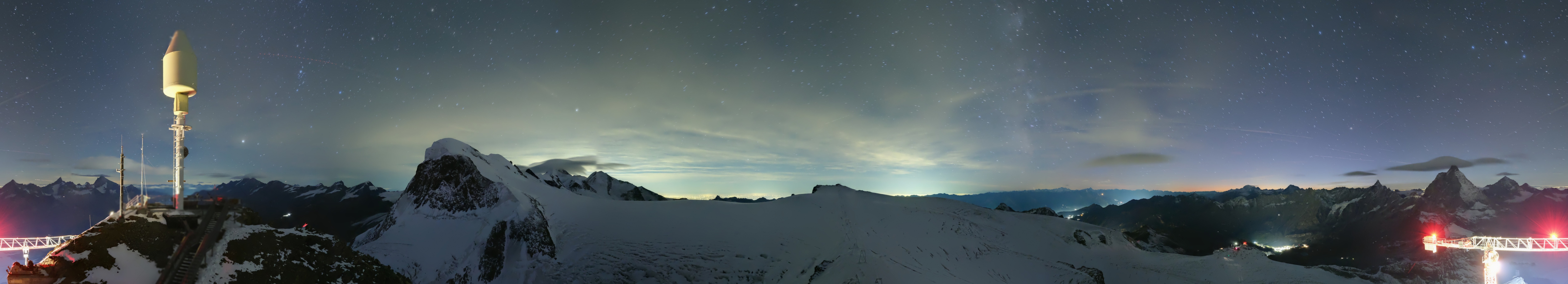 Archiv Foto Webcam Kleinmatterhorn Zermatt