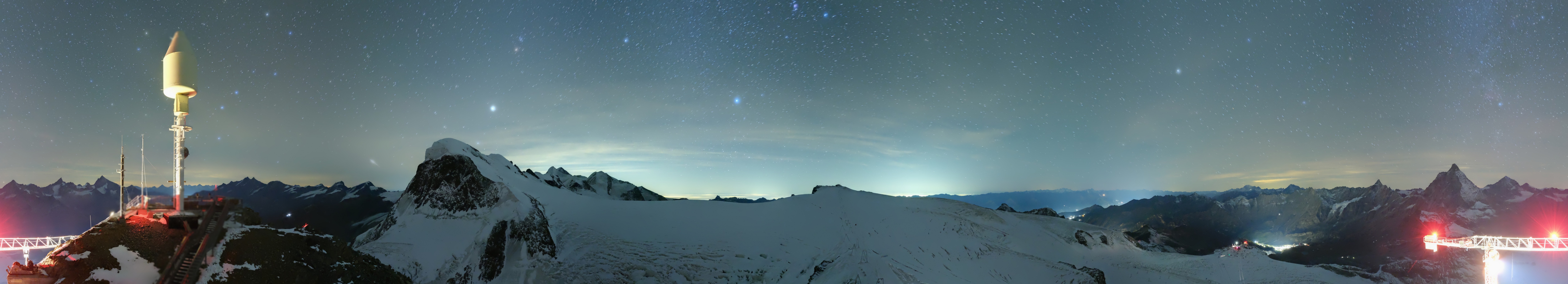 Archiv Foto Webcam Kleinmatterhorn Zermatt