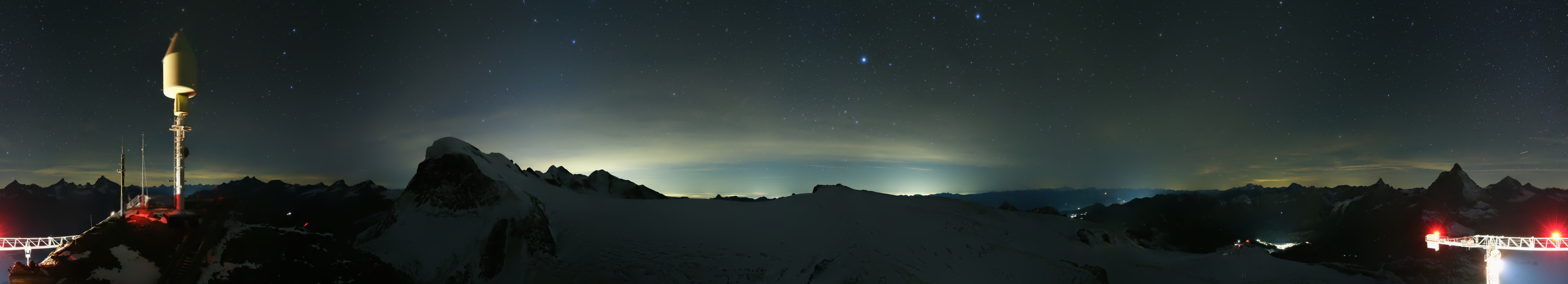 Archiv Foto Webcam Kleinmatterhorn Zermatt